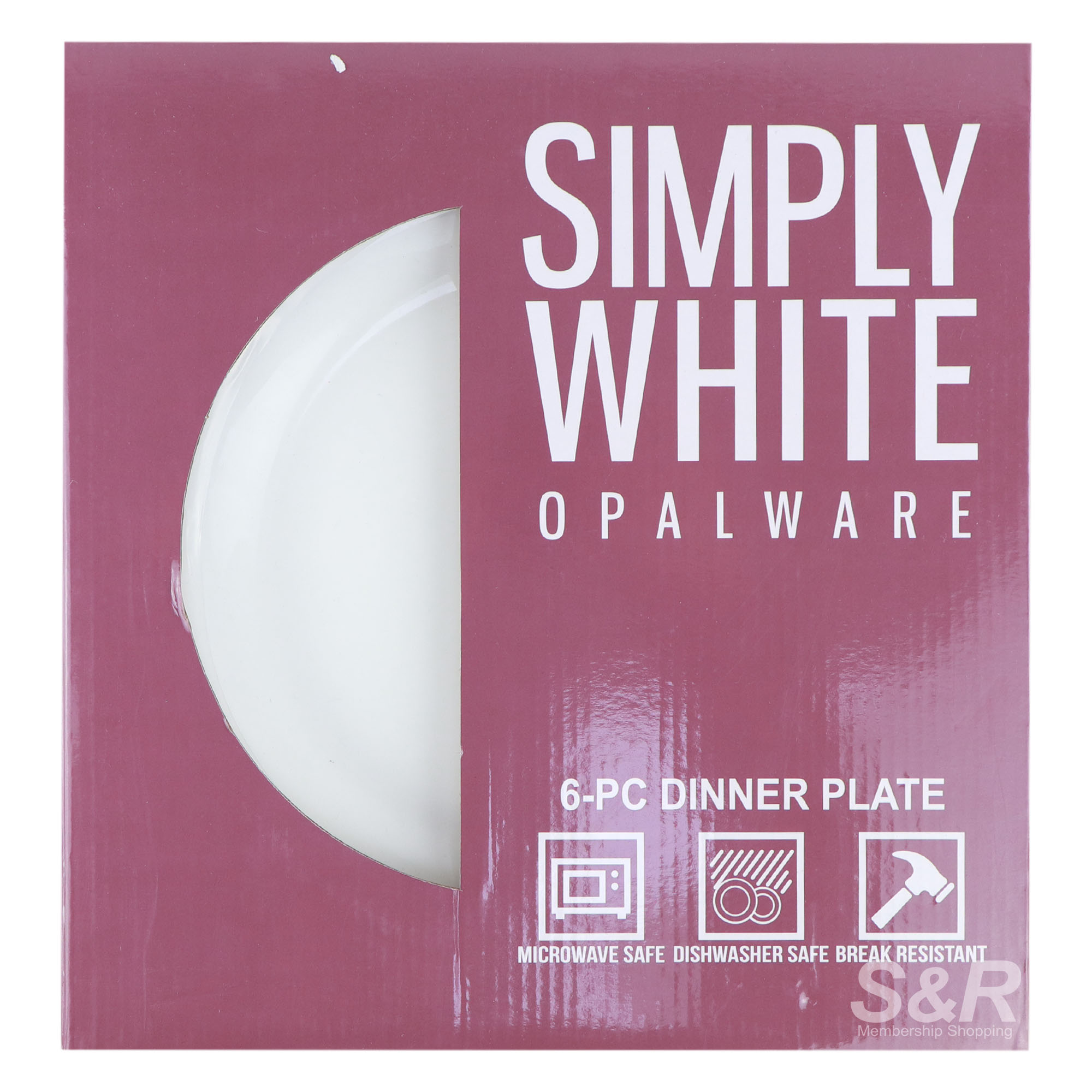 Simply White Opalware Dinner Plate 6pcs Simply White Opalware Dinner Plate 6pcs